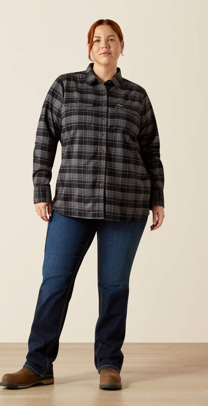 Rebar Flannel DuraStretch Work Shirt Full Plus